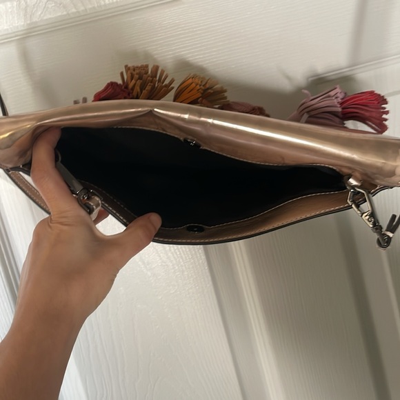 Rebecca Minkoff Sofia Tassel Leather Clutch crossbody handbag - Picture 10 of 10